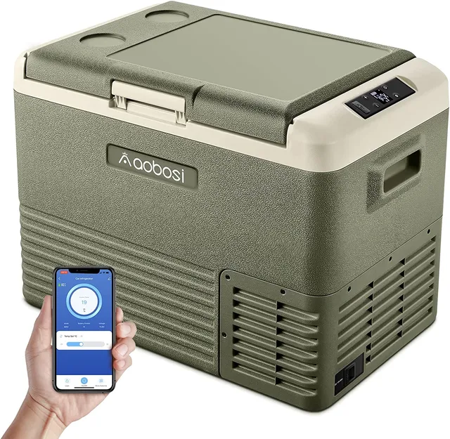 Aobosi 50L frigider auto 12V verde congelare -4℉-68℉