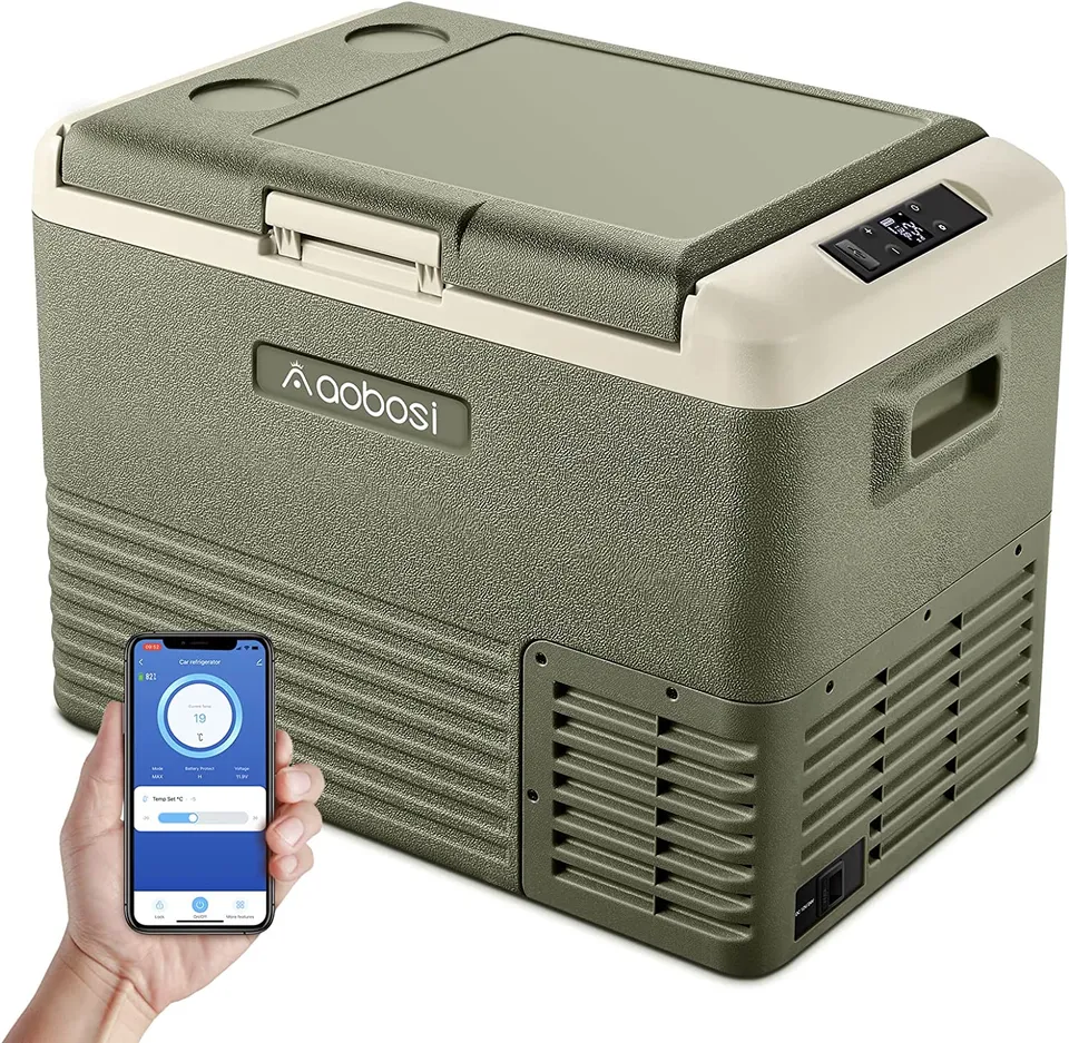 Aobosi 50L frigider auto 12V verde congelare -4℉-68℉