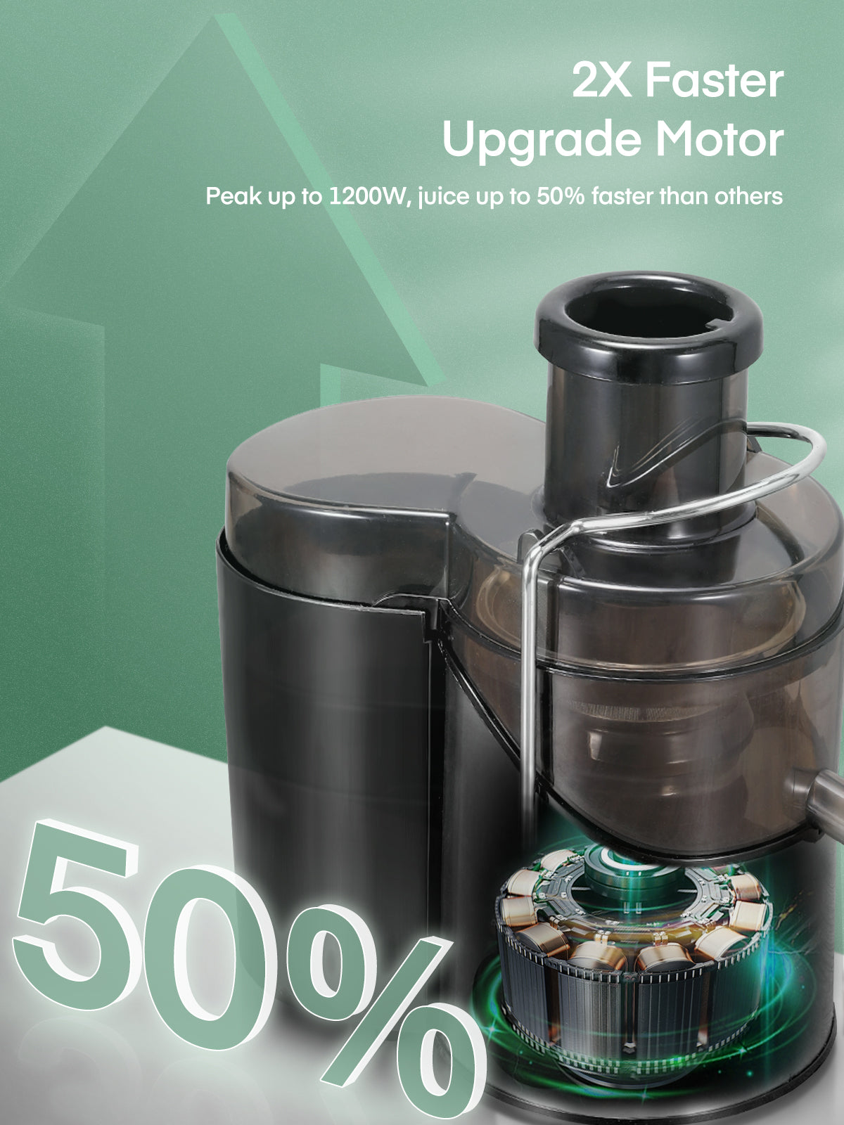 Aicook Storcator centrifugal 600W gura 76mm argintiu