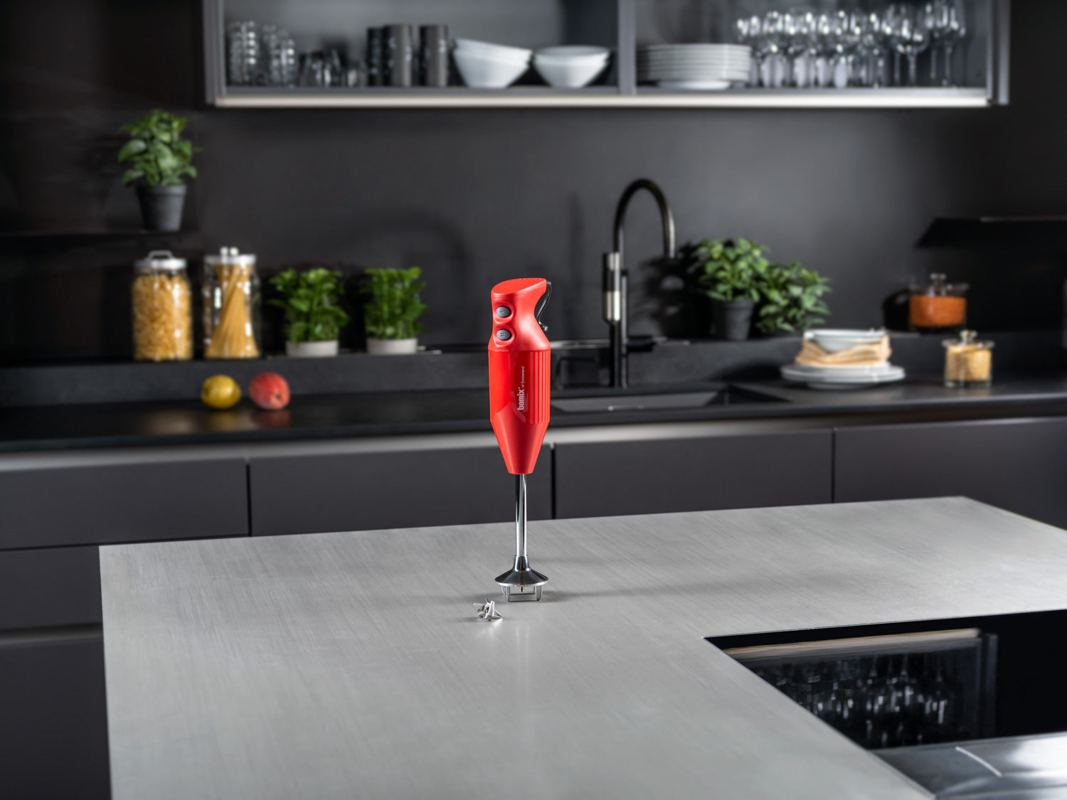 Bamix One blender vertical alb 160W 2 viteze