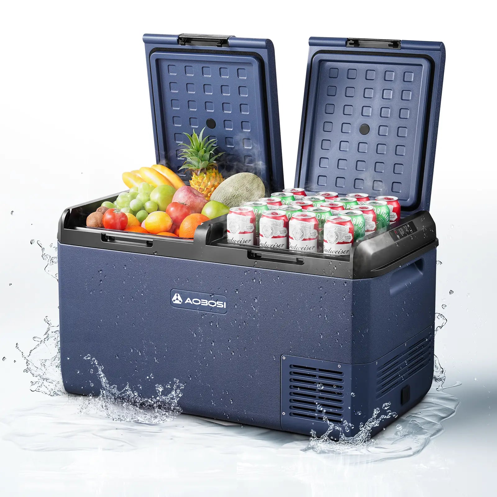 Aobosi frigider auto portabil 75L dual-zone -20C cu aplicatie