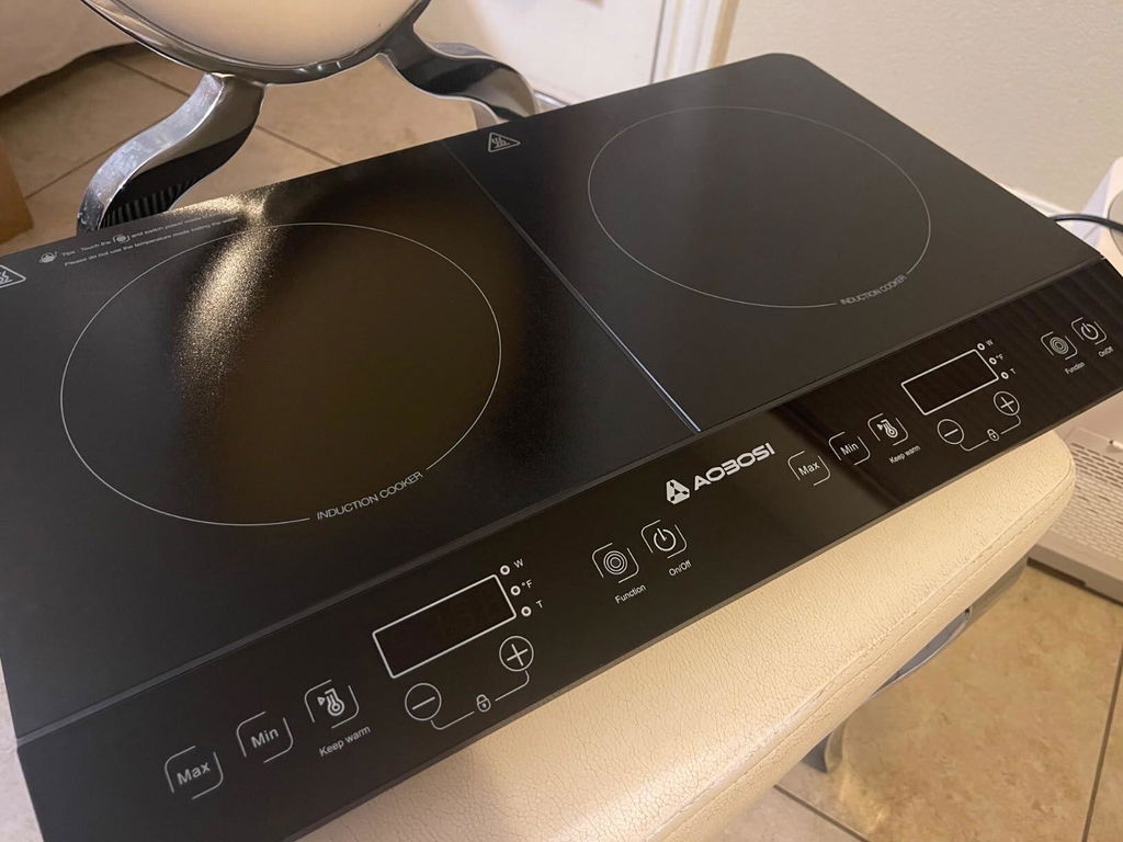 Aobosi plita cu inductie dubla electrica 1800W+1600W cu timer