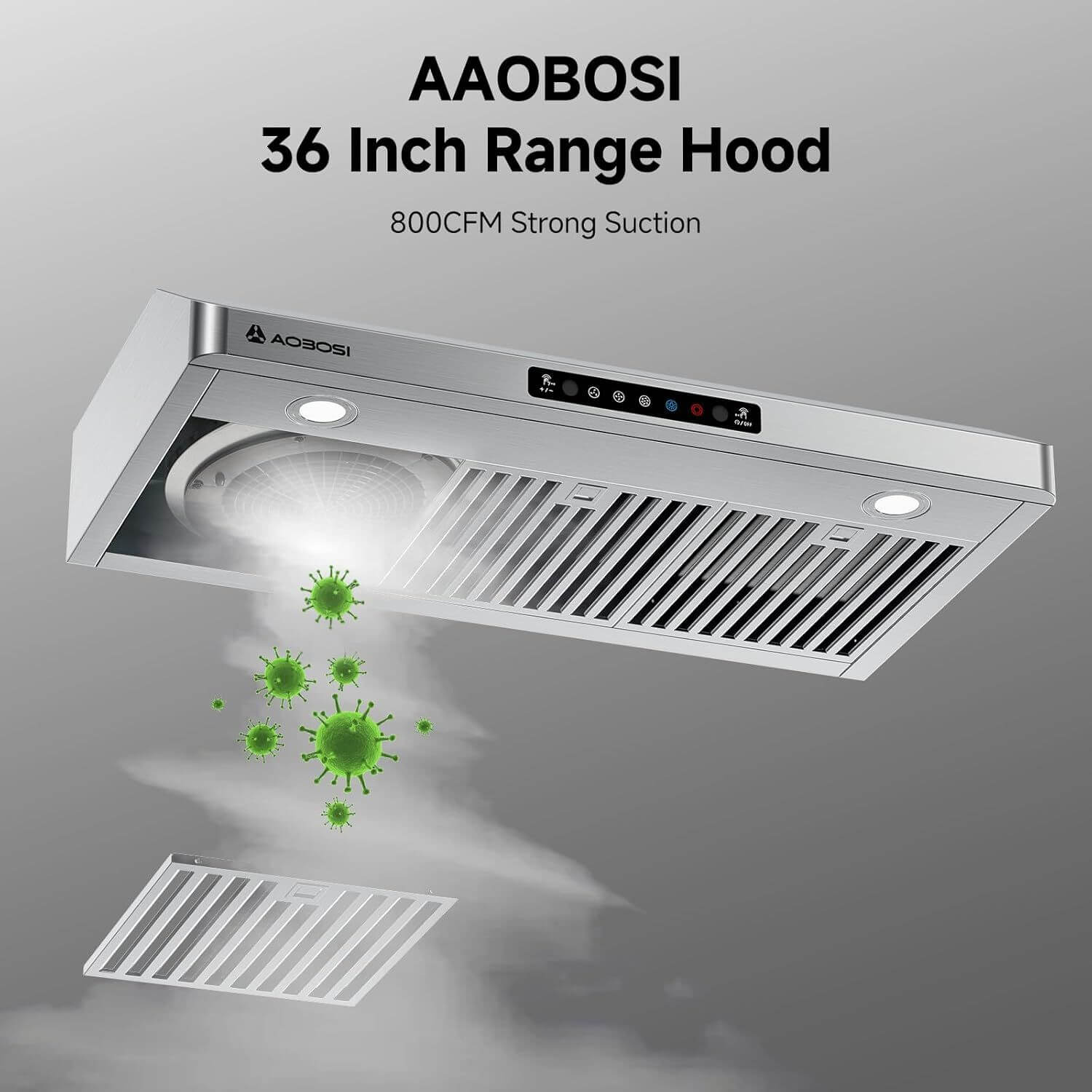 Aobosi hota bucatarie incorporabila 36 inch 800CFM