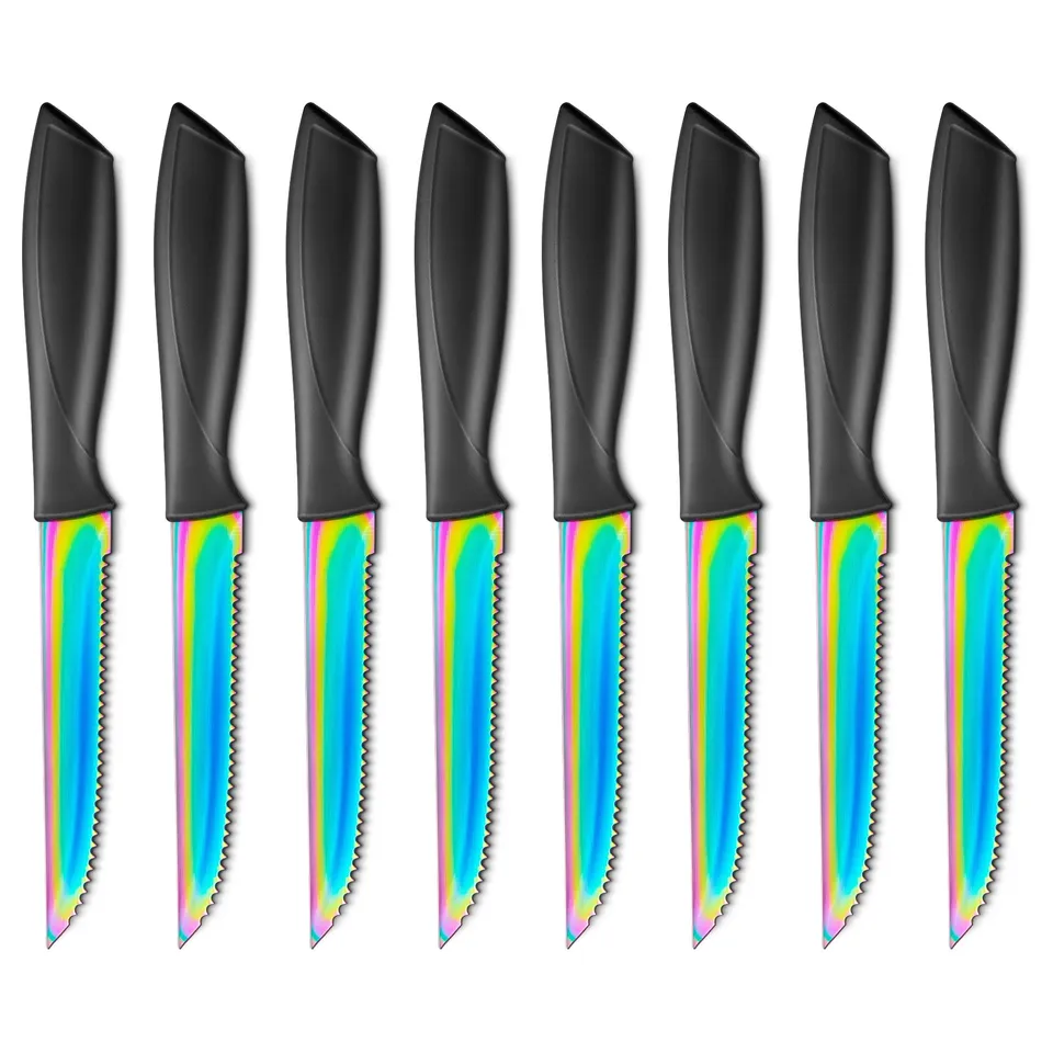 Aicook set 8 cutite friptura zimtate curcubeu