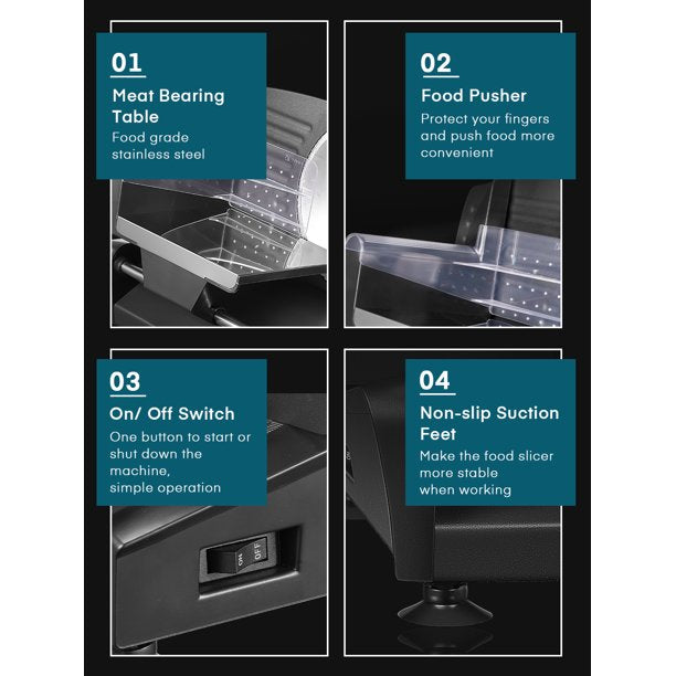 Aicook Kitchen Pro feliator electric 200W 2 lame