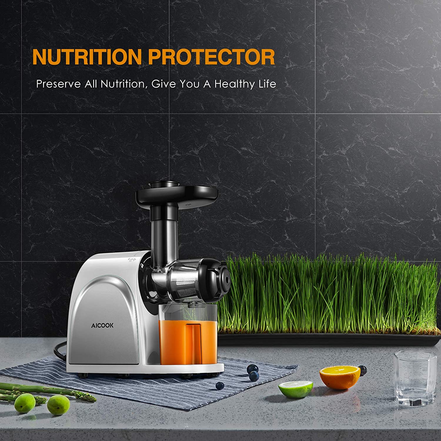 Aicook Storcator slow presare rece 80 RPM BPA-free