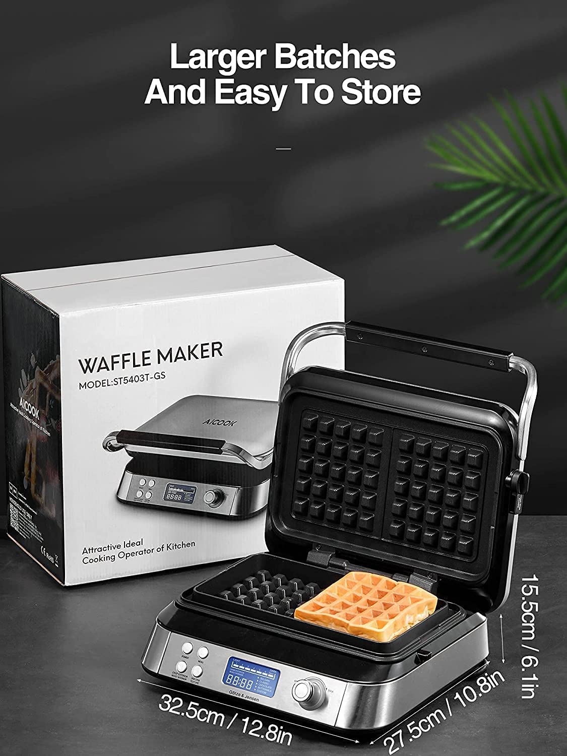 Aicook Smart Pro aparat vafe argintiu 7 trepte